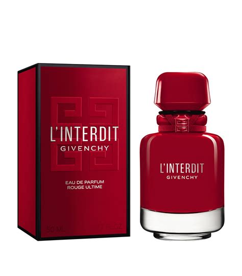 givenchy l interdit rouge eau de parfum|l'interdit givenchy rouge ultime.